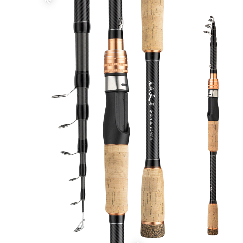 GW 2.7m M-Power Tianzun Telescopic Long-Distance Casting Lure Fishing Rod Ultra-Short Section Versatile Lure Rod Spinning Fishing Rod Tackle