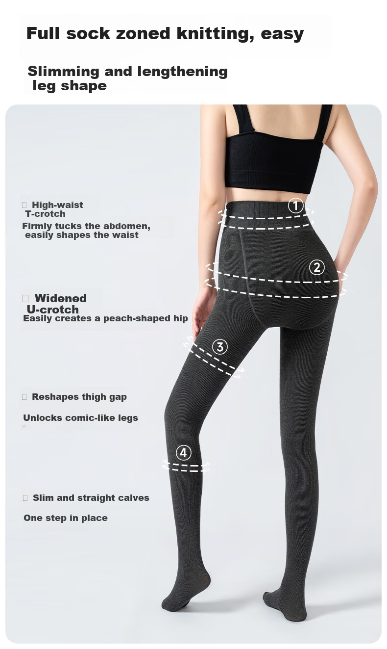 LangSha Women's Autumn Winter Thickened Fleece Lined Shark Skin Leggings Yoga Pants ZT8911 1