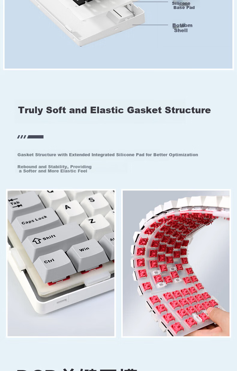 AULA F99Pro Wireless Customizable Mechanical Keyboard Gasket Structure 99-Key Hot-Swappable Wired Bluetooth Tri-Mode Office Gaming BlackBerry Pink Firefly Sky Axis 9