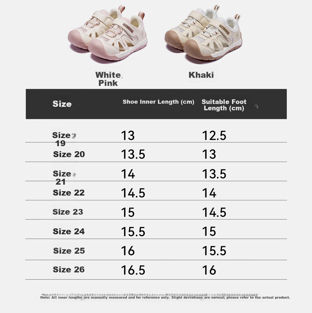 BOBDOG Toddler Baby Walking Sandals 26 Summer New Boys Girls Children's Hollow Breathable Functional Shoes Khaki 25 3