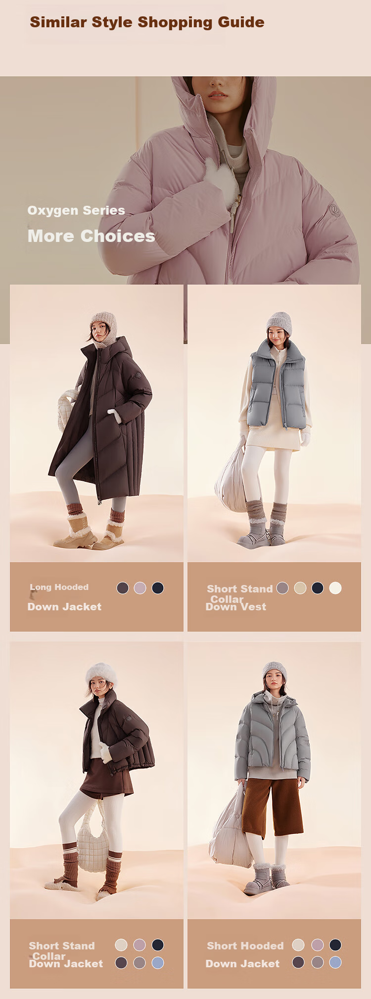 BOSIDENG Women's Off-Season 90% Down Thickened Hooded Loose Short Casual Warm Jacket Winter 6