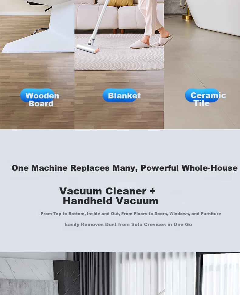 AUX Home Vacuum Cleaner High Suction Power High Power Compact Wired Handheld Vacuum Mop Combo AXC-22AV10B Standard Edition 13