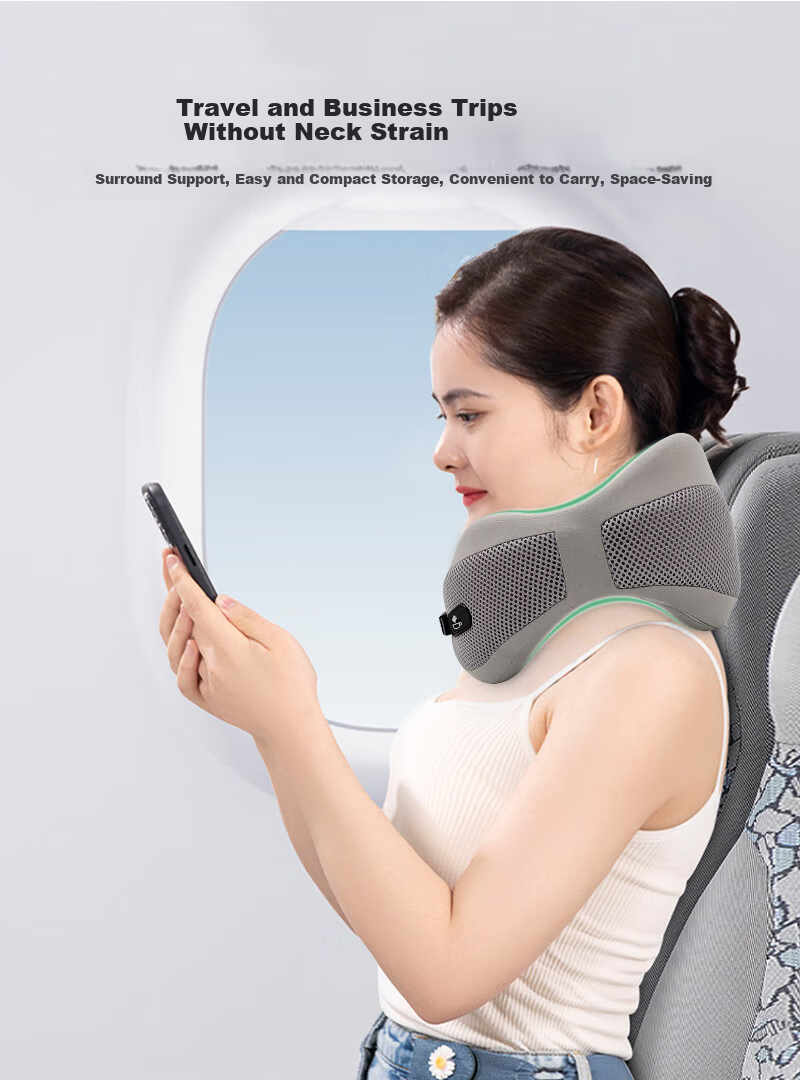 Yuzhaolin U-Shaped Travel Neck Pillow Cervical Pillow for Neck Support Car Headrest Office Nap Cushion 5