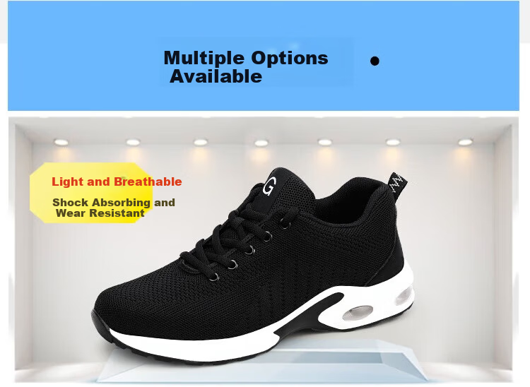 Jingtu Men's Breathable Insulated 10KV Anti-Smash Anti-Puncture Electrician Safety Work Shoes 2037EH-1 Size 43 9
