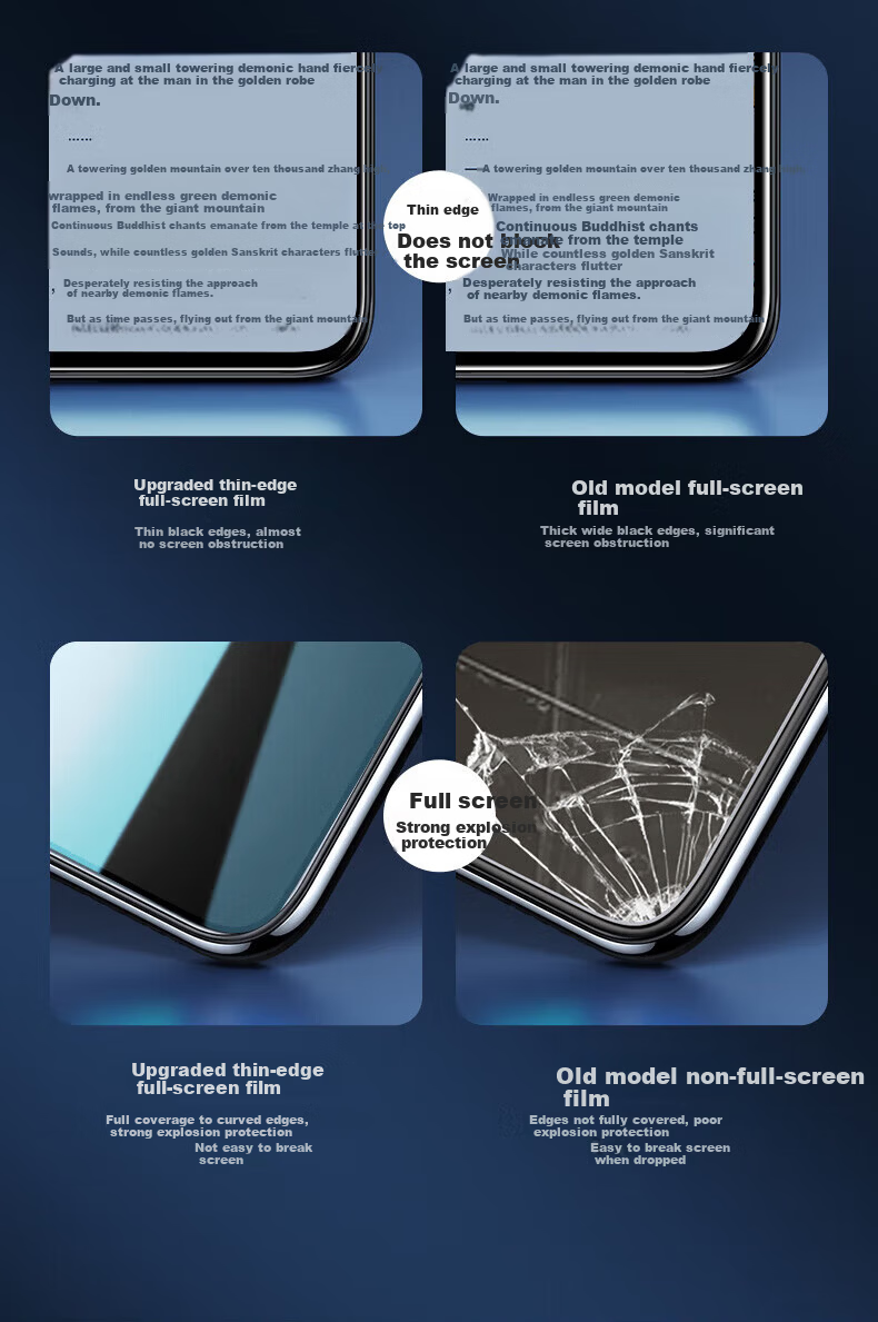 Baouzou [2-Pack - Damage Compensation] Tempered Glass Screen Protector for Vivo S30 Pro Mini, Full Coverage, HD Anti-Scratch, Fingerprint Resistant, Shockproof Film 3