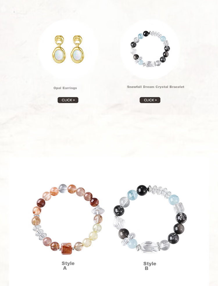 ZEGL Designer Small Colorful Natural Yellow Crystal Bracelet Women's Light Luxury Niche Birthday Gift for Best Friend 10