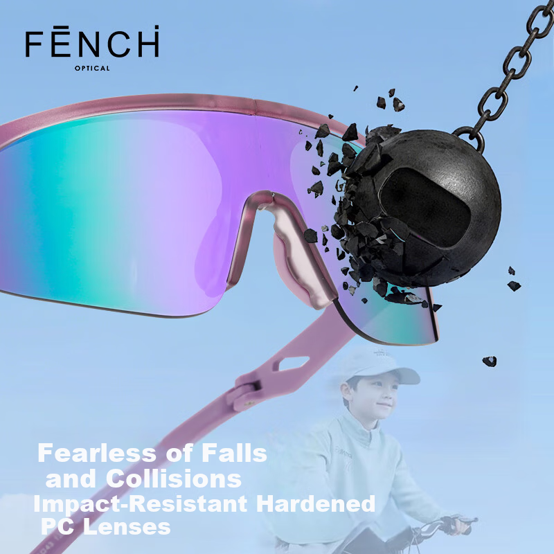 FENCHI Kids Folding Cycling Sunglasses UV Protection Outdoor Sports Bicycle Goggles for Boys and Girls
