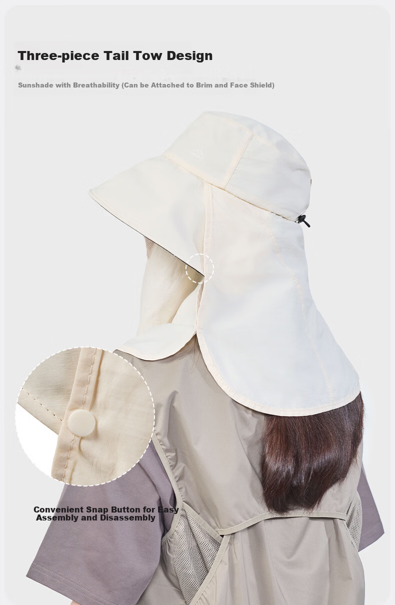 MISSION UV Sun Protection Hat with Face Mask Women's Sunshade Hat Summer Outdoor UV Protection Fisherman Hat 5