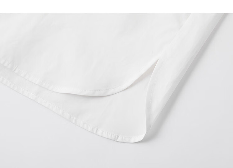 Demana Oxygen Pure Cotton Summer Simple Style Round Neck Irregular Hem Loose Slimming Concealing Shirt for Women Premium Feel 11