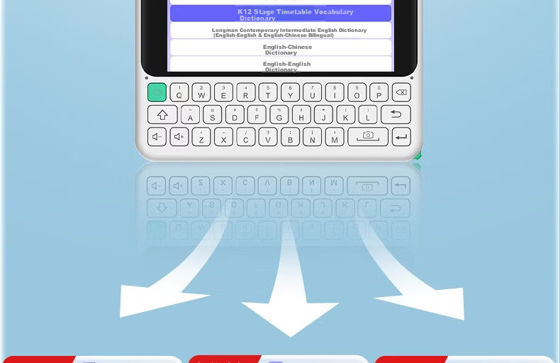 Koridy AI Electronic Dictionary C1MAX 64GB English Japanese Learning Device Keyboard Input Word Lookup Practice Memorization Dictionary Textbook Synchronized Vocabulary Machine Word Cards 7