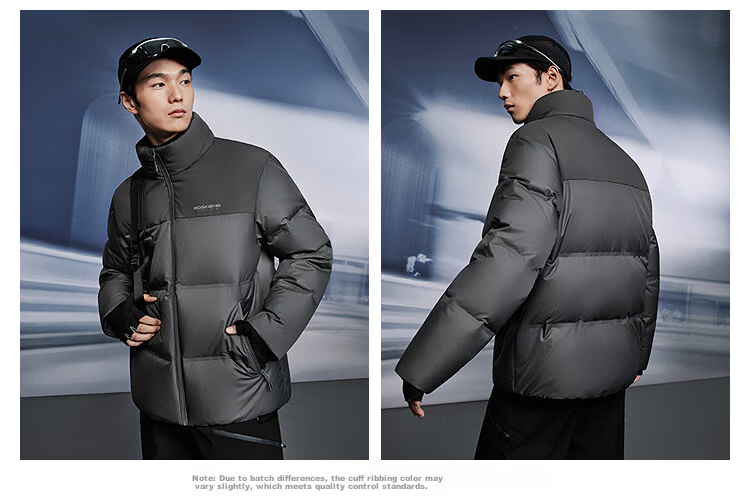 Bosideng Off-Season Winter Men's Loose Short Thickened Stand Collar Casual Down Jacket 17