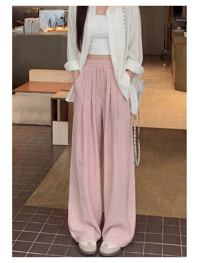 Langsha Naifu Women's Summer 2026 New High-Waist Draped Loose Thin Casual Wide-Leg Yamamoto Pants 13