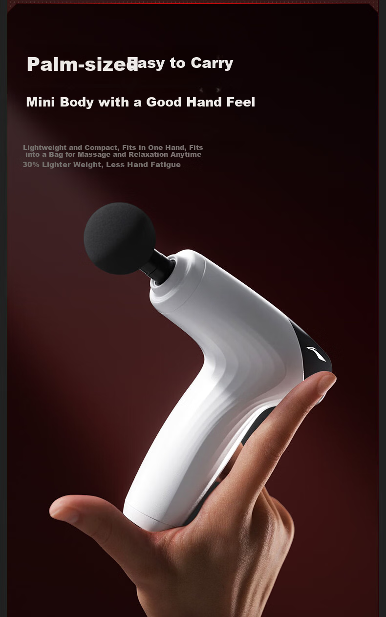 LI-NING Fascia Gun Massager Shoulder Neck Waist Back Massager Professional Mini Portable Fitness Muscle Relaxation Gift for Parents Mother's Day Spring Festival Valentine's Day Qixi Festival for Men a 18