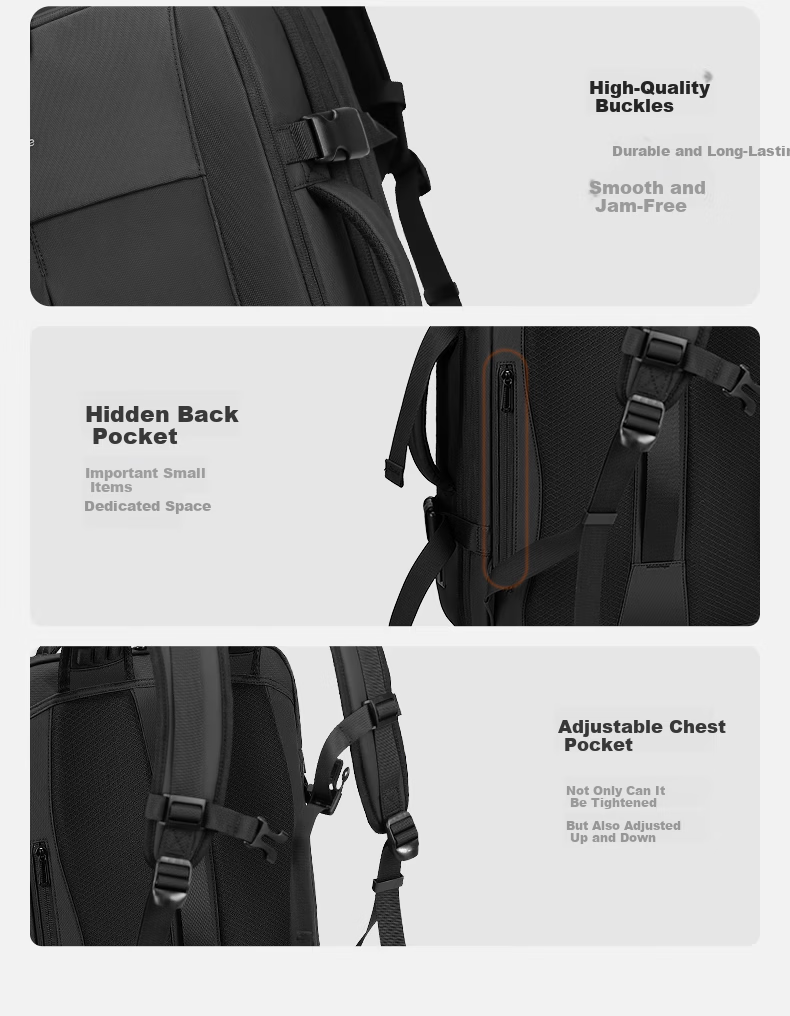 REEYEE Men's Multifunctional Large Capacity Travel Backpack 12