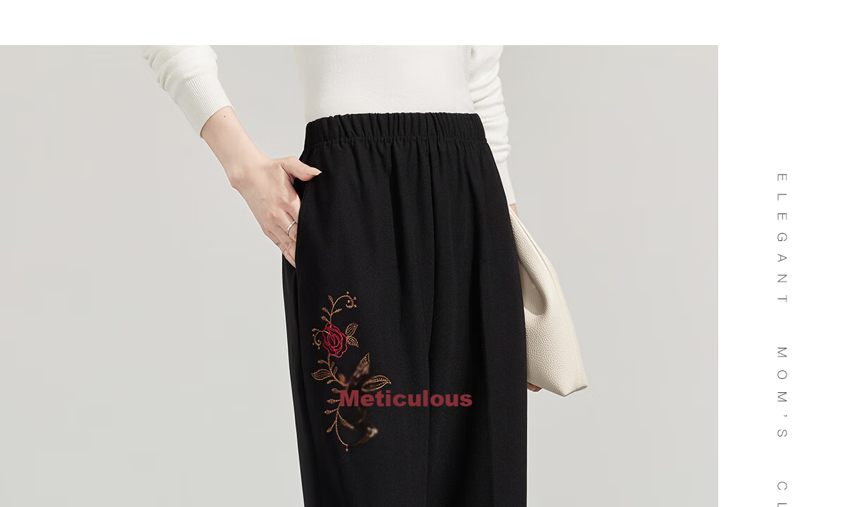 YUZHAOLIN Mom's Pants Spring And Autumn Casual Trousers Middle-Aged And Elderly Women's Straight-Leg Grandmother Pants Y23KK2624 12