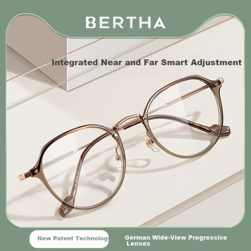 Bertha Stylish HD Blue Light Blocking Auto-Focus Progressive Reading Glasses for Women