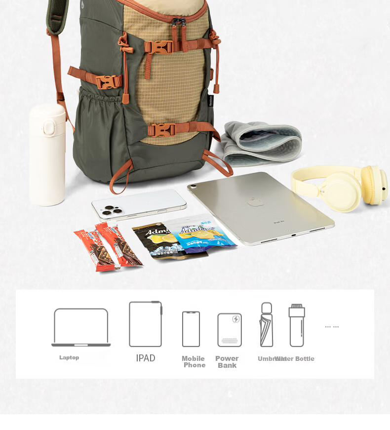Reebok Lightweight Hiking Backpack for Men And Women, 2026 New Water-Resistant Travel Sports Outdoor Mountaineering Bag Commuter Backpack for Me 7