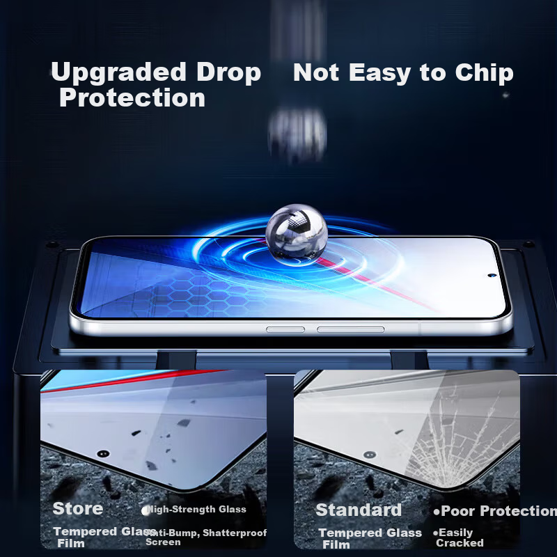 KOOLIFE Enhanced Version Tempered Glass Screen Protector for vivo iQOO 13, Full Coverage Ultra-Thin HD Anti-Drop Fingerprint Resistant Gaming Protective Film