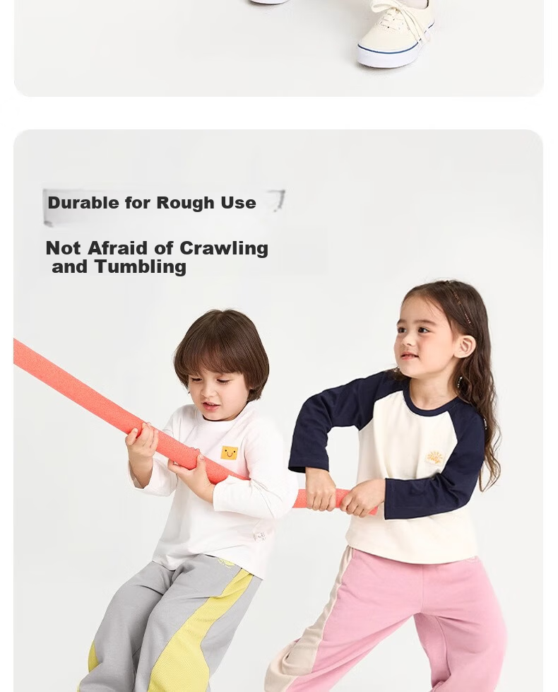 Niduoxiong Spring New Children's Sweatpants Boys and Girls Spliced Mesh Jogger Pants Breathable Baby Long Pants 9