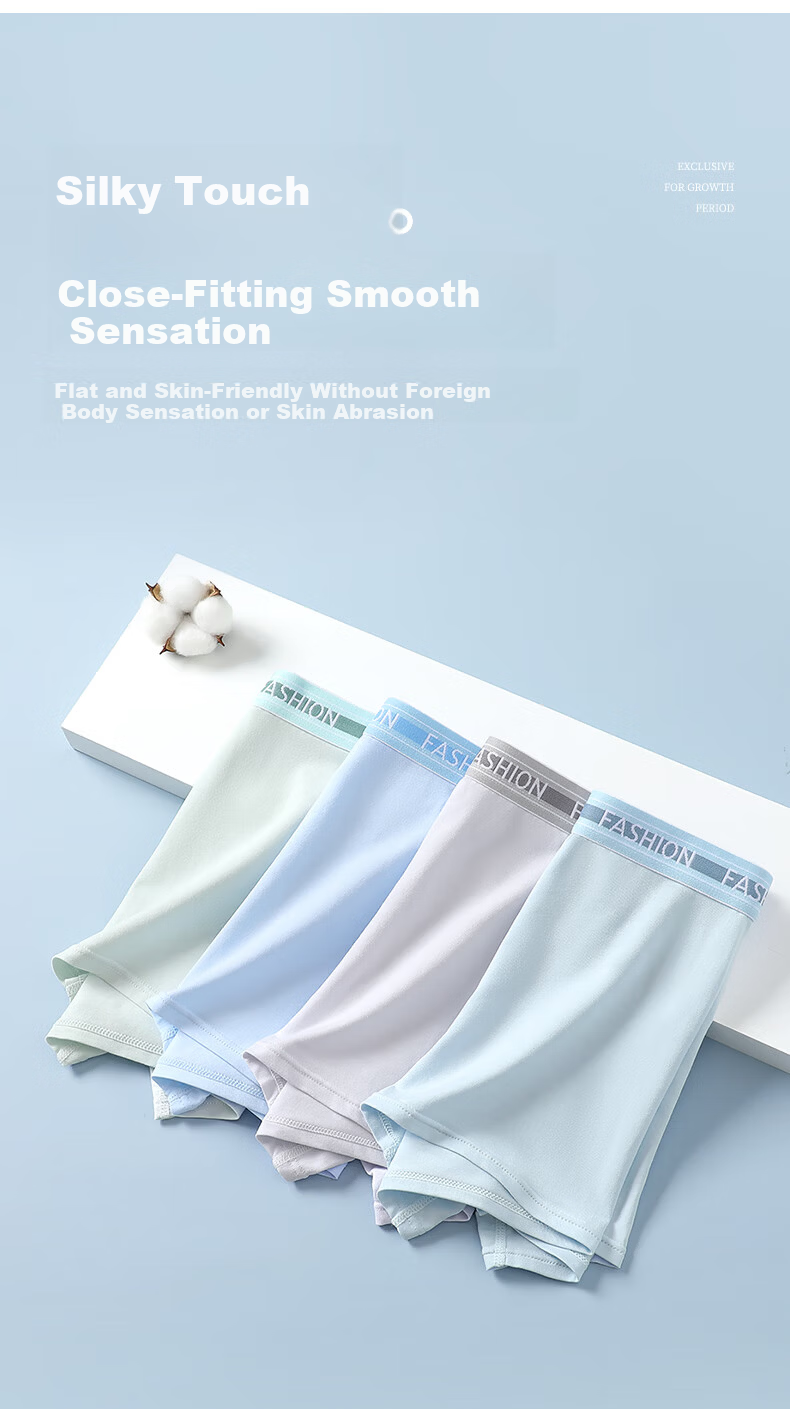 Dingguagua Youth Underwear Puberty Children's Cotton Shorts for Boys Age 12-16 Middle School Students 10