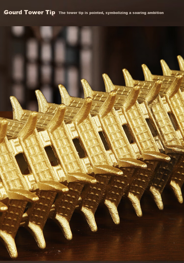 Bin Yue Wenchang Pagoda Brass 13-Layer Wenchang Tower 13 Layers Academic and Career Advancement Motivational Gift 9