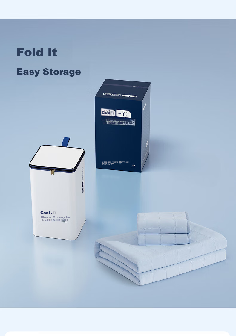 Mercury Home Textiles Cooling Ice Silk Mat 5.0 Double Bed 1.8x2m Washable Class A Three-Piece Set 10