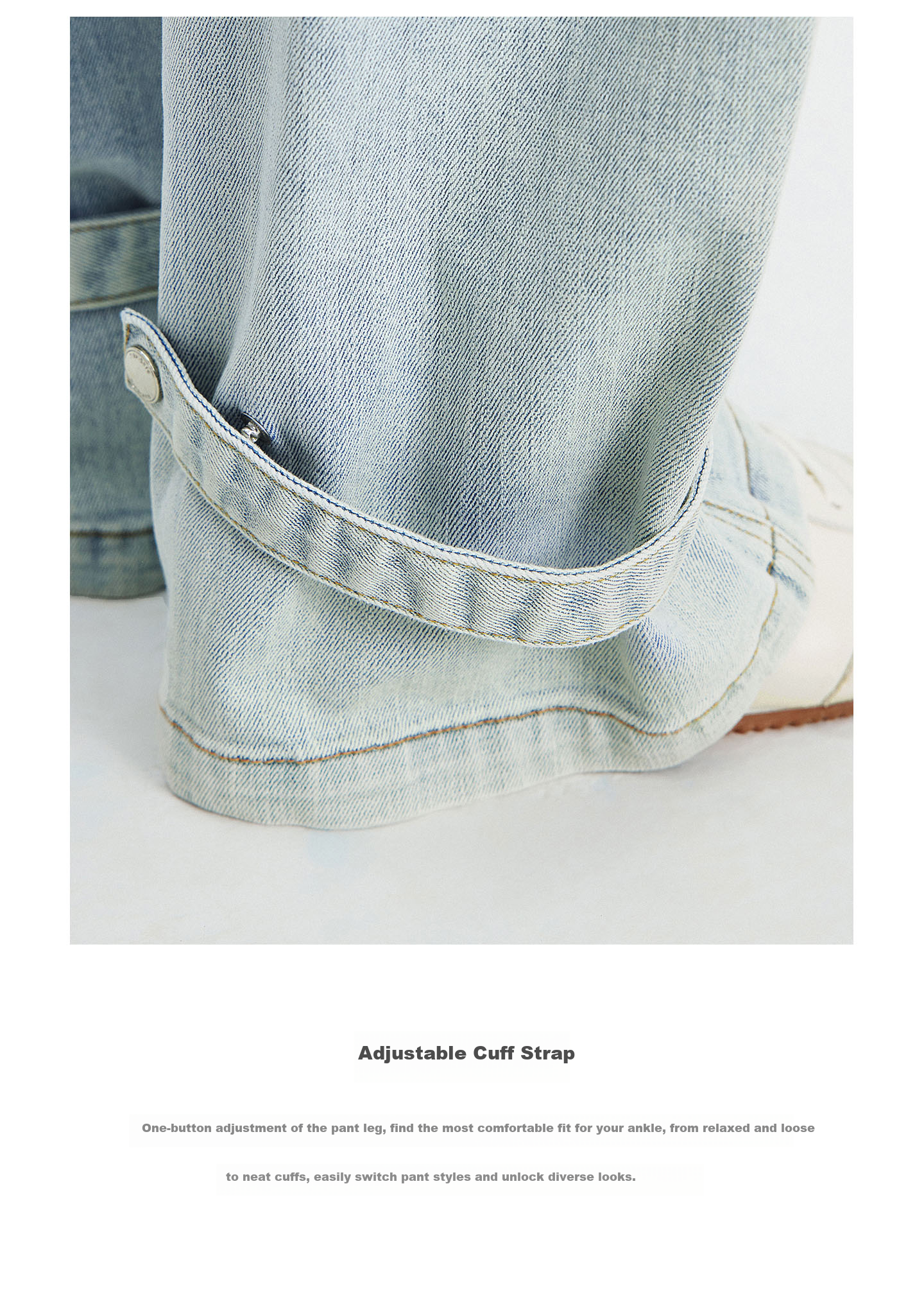 Navigare Italy Small Sailboat 26th Spring Summer New Skin-friendly Wide-leg Denim Workwear Cargo Pants 2312576503 6