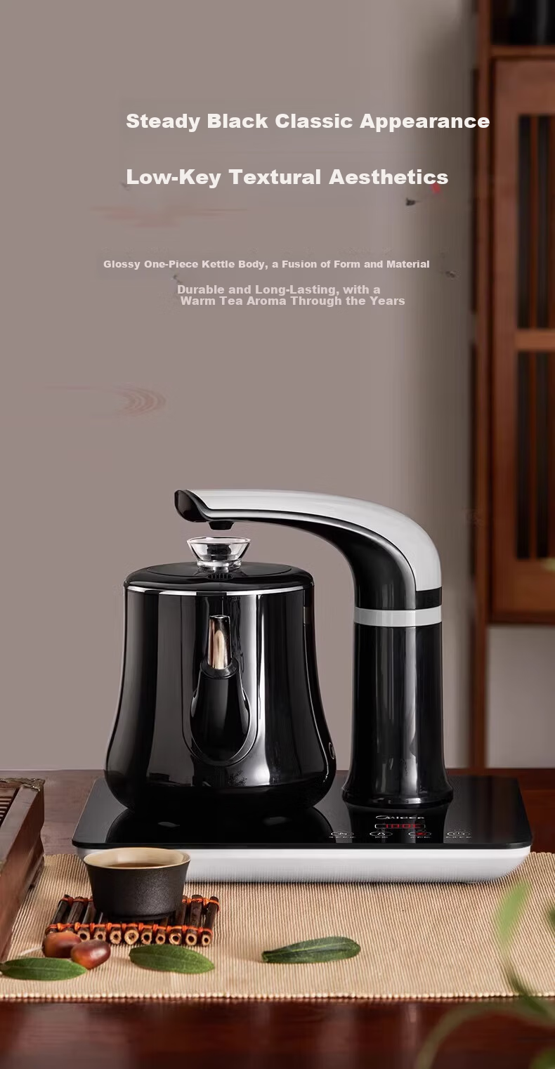 Midea Electric Kettle Double-Layer Anti-Scald Water Boiler Tea Maker Electric Tea Stove High Power Ring Heating Seamless Stainless Steel Inner Liner MK-PCE071 Price Protection 618 4