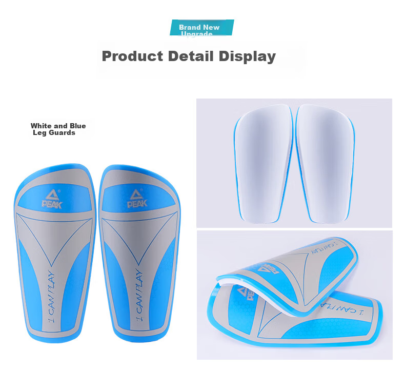PEAK Soccer Shin Guards for Adults And Children Aged 6-12, Protective Gear for Training And Matches, Professional Equipment with Insertable Plates 9