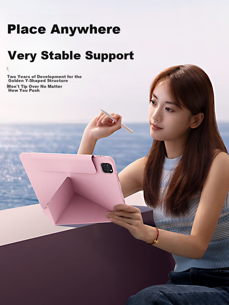 Baseus iPad Pro Case Apple Tablet Protective Cover [Heightened Design | Magnetic Detachable] Compatible with 2025/24 iPad Pro 13-inch 2