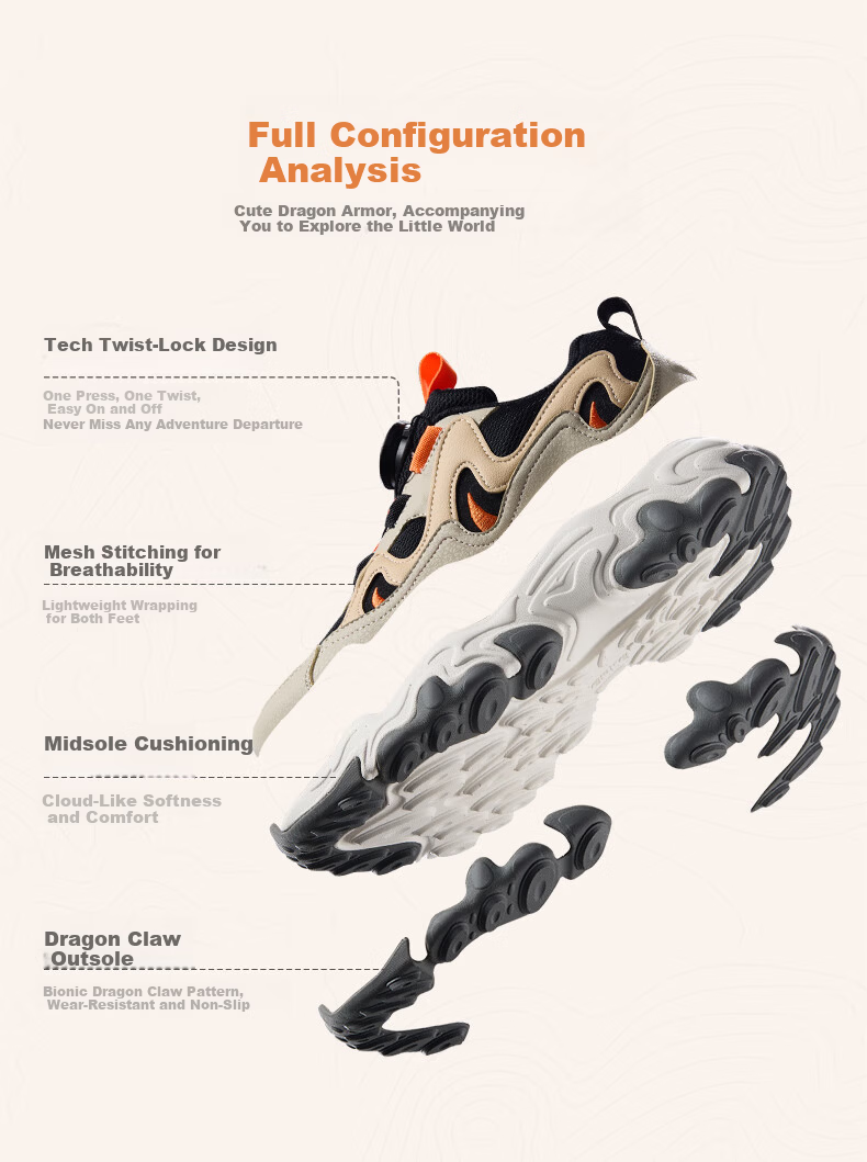 ERKE Kids Casual Shoes Boys and Girls Children's Youth Cushioning Warm Sports Shoes Black/Silver/Carbon Gray Size 40 3