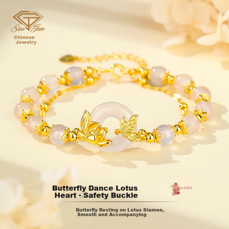 Sino Gem Silver Bracelet for Women Luxury High-End Silver Jewelry Birthday Gift Elegant Jewelry for Wife Mom Girlfriend