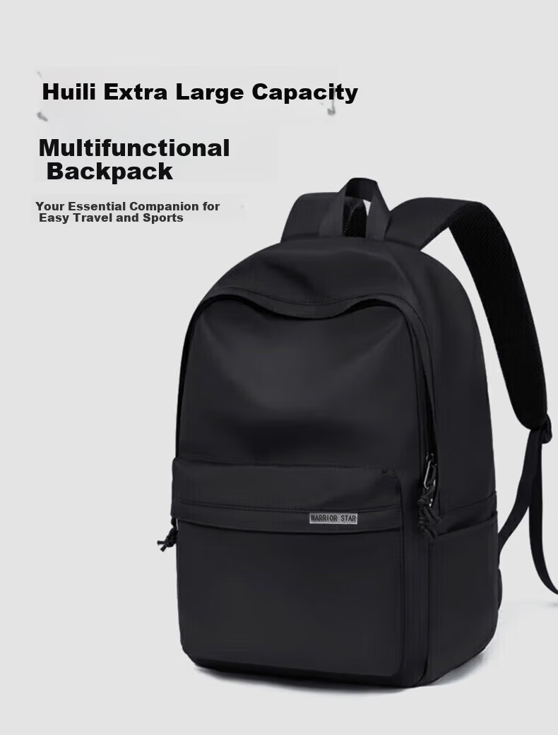 Warrior Men's Backpack Travel Business Thickened Laptop Compartment Double Shoulder Bag College Student School Bag Adult Travel Bag 3