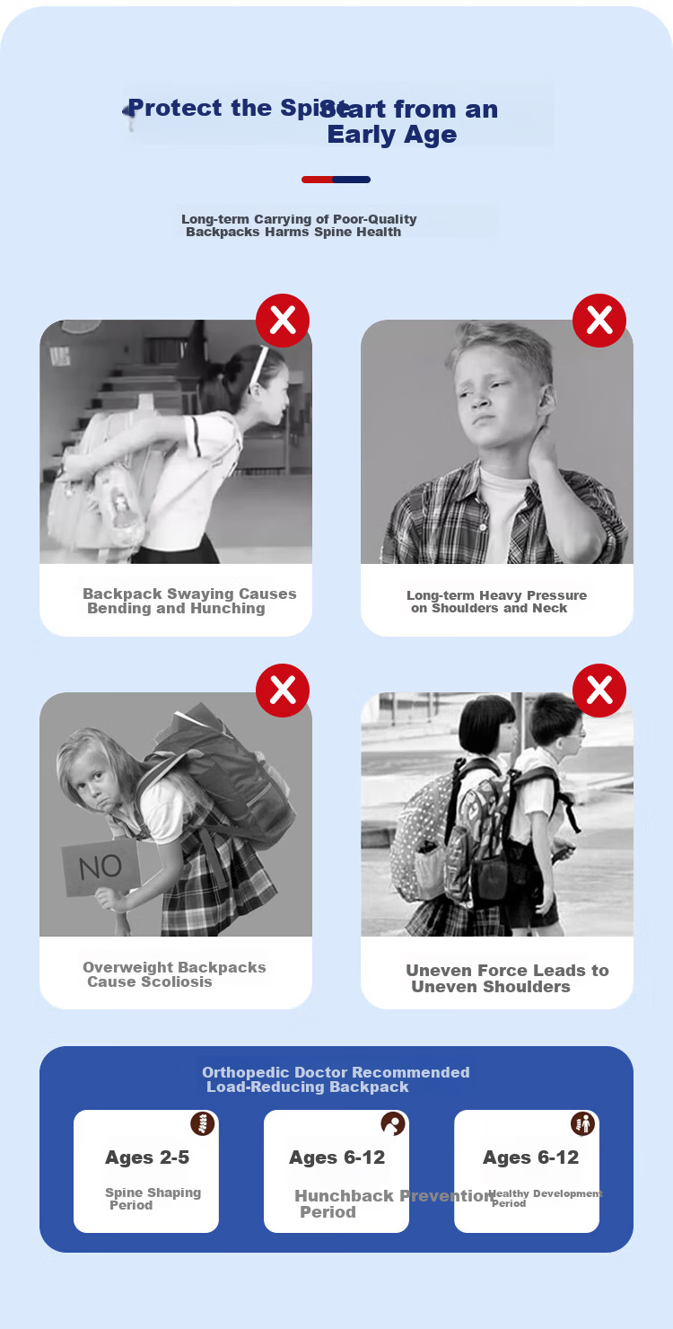 Qixinghu Primary School Backpack for Grades 1-3, Ergonomic Spine Protection, High Capacity, Stylish Girls and Boys Schoolbag 9