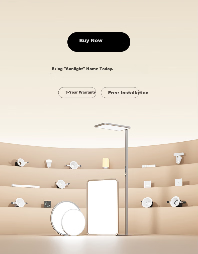 Lipro Eye-Protecting Ceiling Light, Full Spectrum, Whole House Simple Bedroom Lamp, Star Ring Ultra, Bright Moon Silver, 50W 13