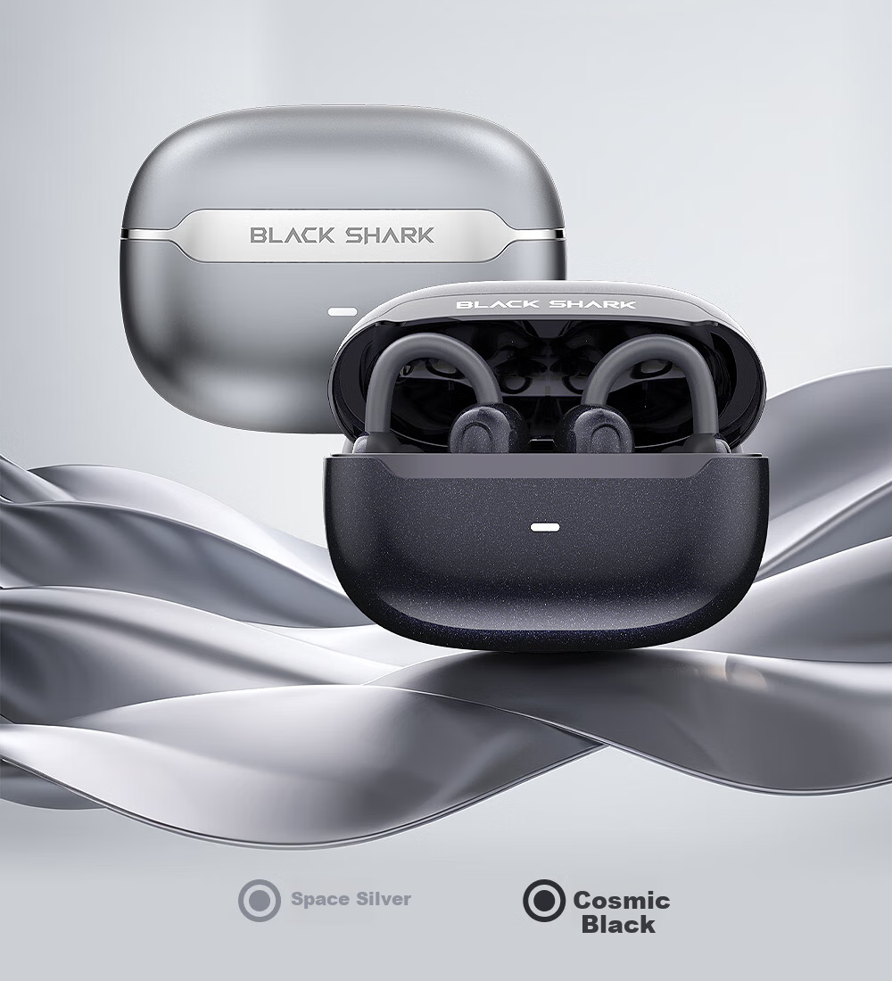 Black Shark Fengming Clip-on Bluetooth Earphones [National Subsidy] Open Wireless Running Sports Call Noise Cancelling Non-In-Ear Compatible with Huawei Xiaomi Apple iPhone 17 3
