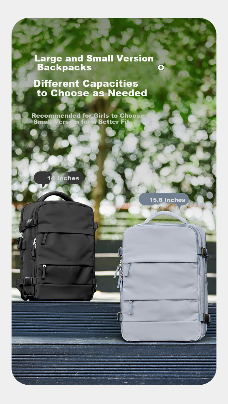 Landcase Backpack Travel Bag Men Large Capacity Double Shoulder Bag Women Multifunctional Laptop Bag Short Trip Business Luggage Bag 1637 Gray Blue 13