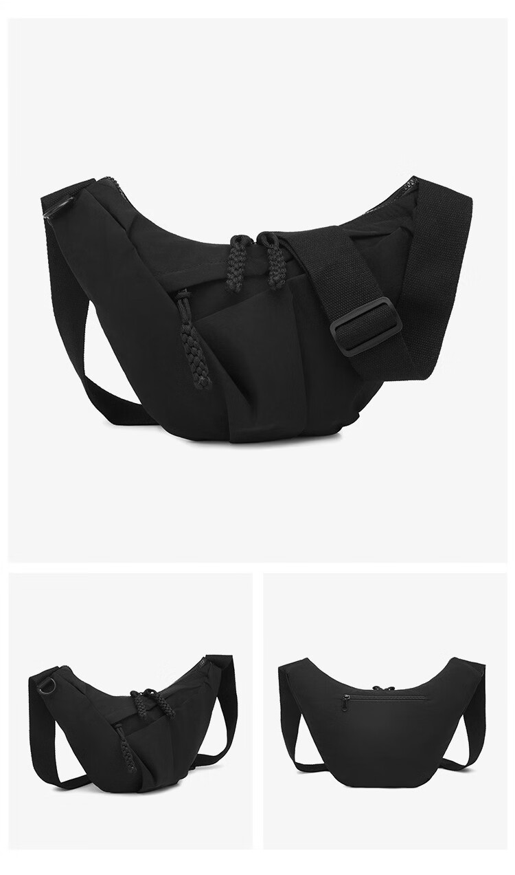 Banjeni Travel Casual Crossbody Bag Large Capacity Outdoor Sports Backpack Men's Student Lightweight Commuter Women's Single Shoulder Small Chest Bag 9
