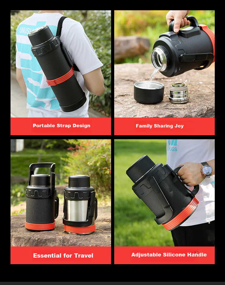 IMOGY German Aemanger Travel Thermos Insulated Bottle Outdoor Large Capacity Home Portable Car Warm Flask Hot Water Bottle 11