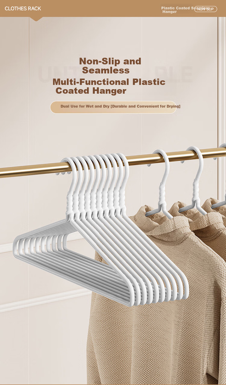 JEKO&JEKO Heavy-Duty Clothes Hangers, Non-Slip And Traceless, for Home Use, Wardrobe Hangers, Drying Rack 1