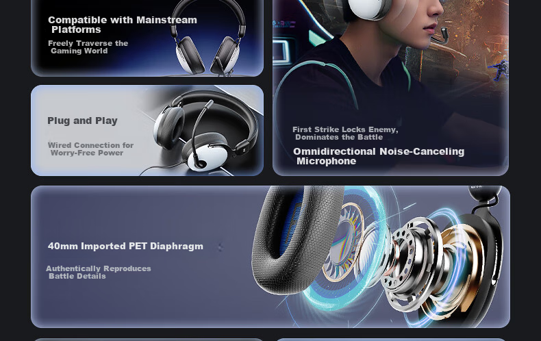 IKF V12 Gaming Headset Wired Zero Latency FPS Tactical Tuning 3.5mm Esports Headphones Fearless Contract Delta Classic White 6