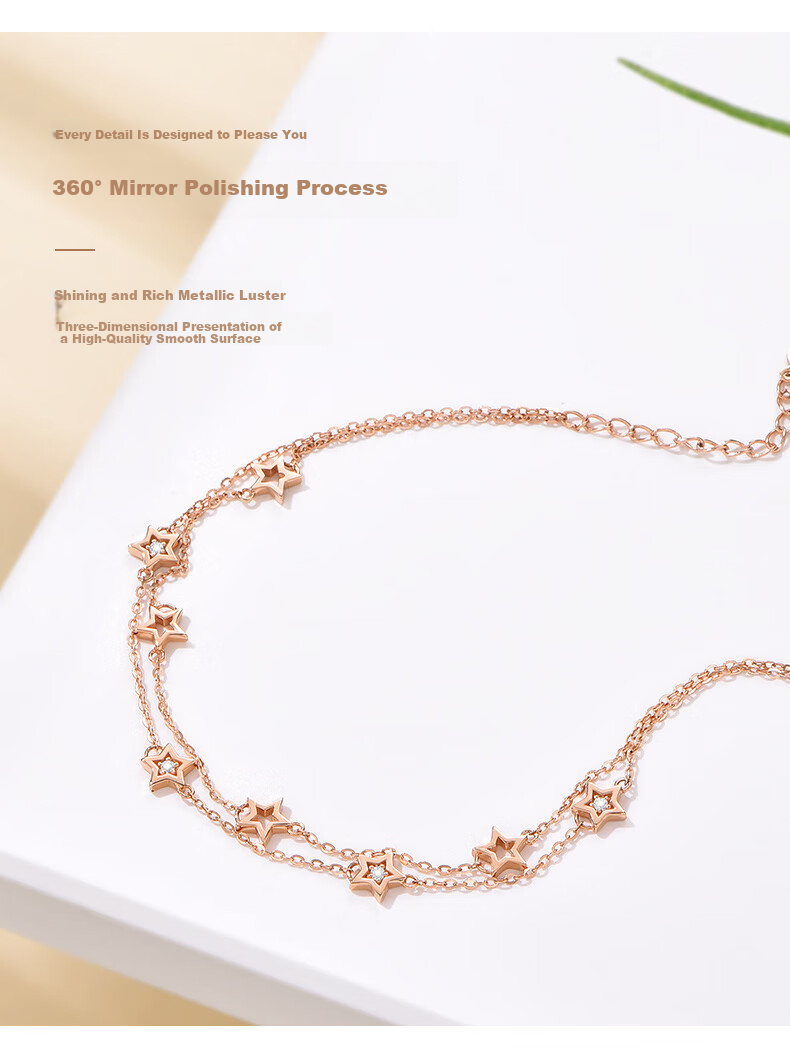 Love Promise Luxury High-End Starry Double-Layer Silver Bracelet for Women Niche 2025 New 520 Valentine's Day Gift for Girlfriend 10