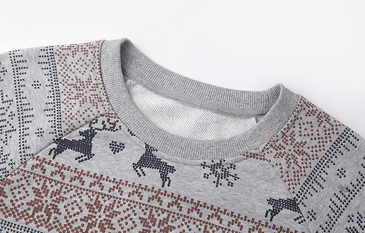 Demana [Forest Fawn] Lightweight Oxygen Cloud Cotton Ribbed Crewneck Printed Stretchy Long Sleeve Sweatshirt for Women 11