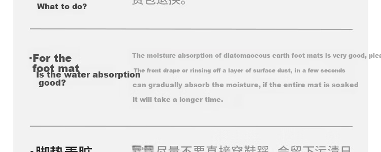 Zichen Hard Diatom Mud Water-Absorbent Bath Mat Non-Slip Anti-Fall Entrance Bathroom Quick-Dry Floor Rug Toilet Carpet 95