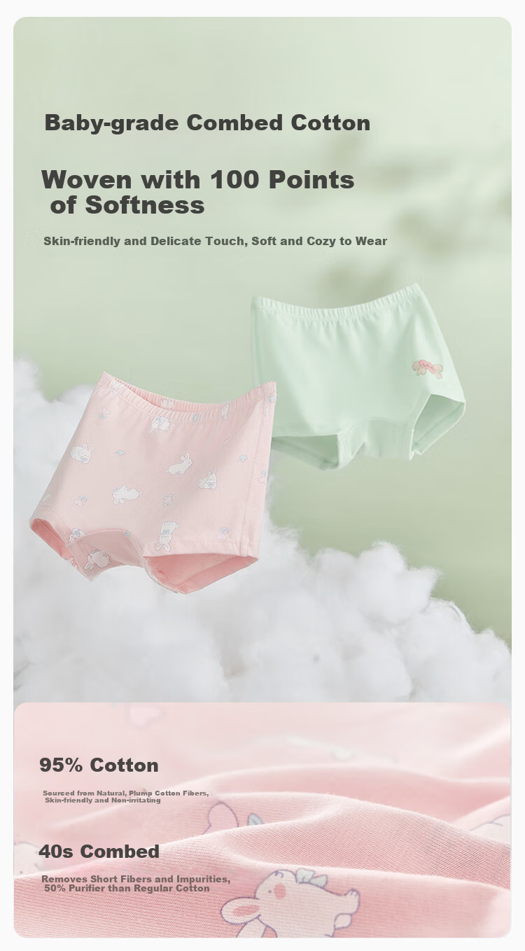 David Bella Girls' Underwear Two-Pack Toddler Baby Shorts Boxer Briefs for Girls 2