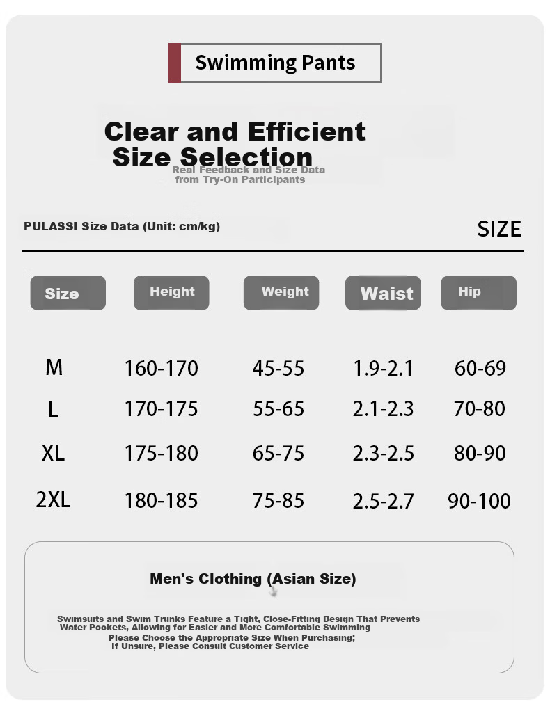 PULASSI Men's Swim Trunks Anti-Embarrassment Five-Point 2025 New Professional Quick-Dry Chlorine-Resistant Double-Layer Swimwear Black 3XL 2