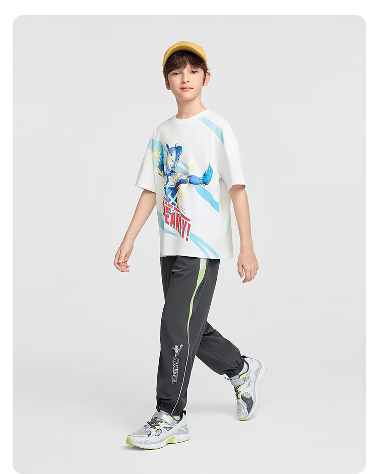 Balabala Boys Short Sleeve T-Shirt Kids 2026 Summer Collection [Ultraman IP Mall Edition] 11