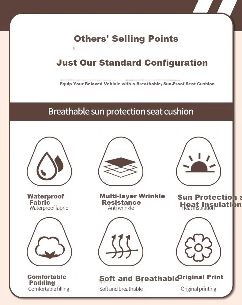 Fanyejia Electric Bike Seat Cover, Sun Protection And Heat Insulation Seat Cover, Suitable for Aima Yaadi Electric Scooters, All-Season Universal Seat Cushio 2