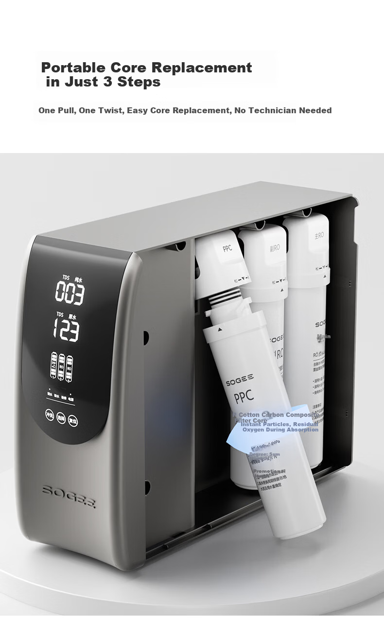 XiaoZhi Kitchen Under-Sink Water Purifier Dual-Core Dual RO Ultra-Pure 1200G Household Kitchen Zero Scale Zero Stale Water RO Reverse Osmosis Direct Drinking R6 14