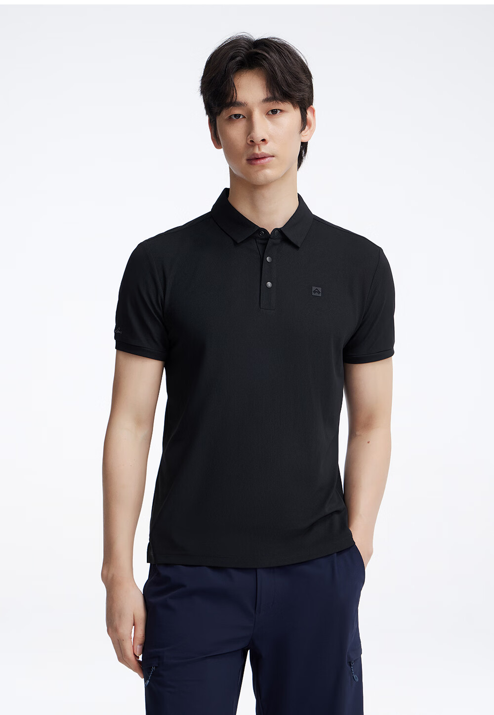 Toread Men's Summer Short Sleeve Polo Shirt Business Casual Antibacterial Quick-Dry Solid Color Shoulder Cooling Tee 19